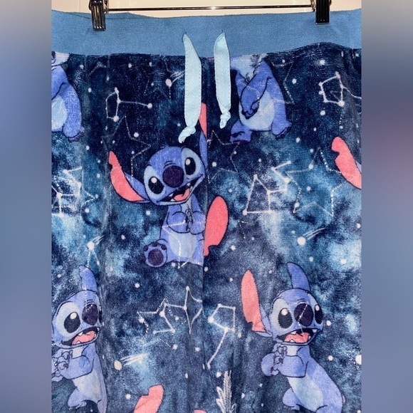 Disney Lilo & Stitch Fleece Cozy Soft Pull On Pajama Women 2X Bottom Pants - Picture 4 of 7